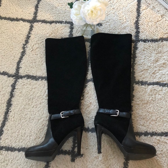 Audrey Brooke Shoes - Knee high Stiletto boots